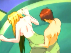 Sexy blonde anime call girls perfect tit...